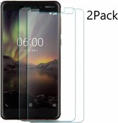 2Pack Nokia 6.1 Plus Screenprotector Tempered Glass