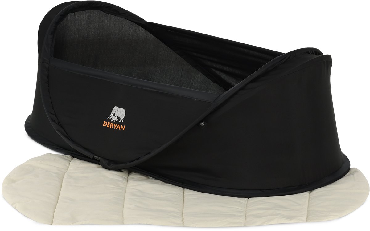 Deryan Luxe Infant Inklapbare Campingbedje - Baby klamboe - Zwart thumbnail 5