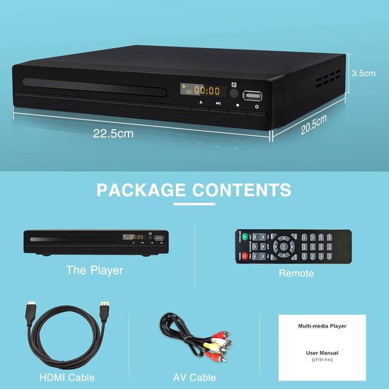 DVD Speler met HDMI - Externe DVVD Speler - — afbeelding 5