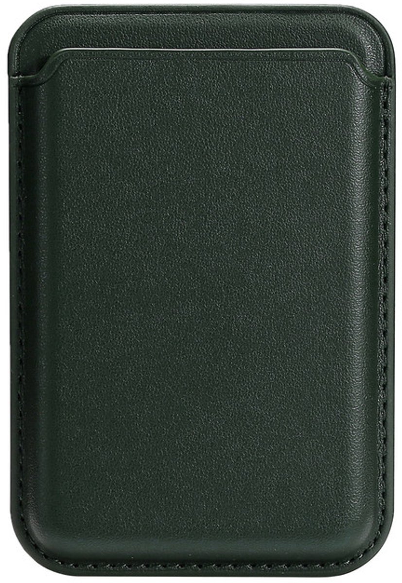 Magnetische Kaarthouder Geschikt Voor iPhone Magsafe - Wallet Card Holder - Portemonnee - Pasjeshouder - voor iPhone 12 / 13 / 14 / 15 / 16 / 17 / PRO / PRO MAX - donkergroen