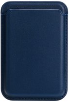 Magnetische Kaarthouder Geschikt Voor iPhone Magsafe - Wallet Card Holder - Portemonnee - Pasjeshouder - voor iPhone 12 / 13 / 14 / 15 / 16 / 17 / PRO / PRO MAX - navy blauw