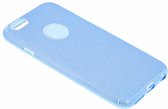Blauw Glitter TPU Hoesje iPhone 6 / 6S