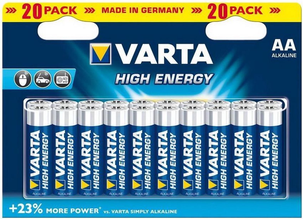 Varta High Energy AA 20-pack