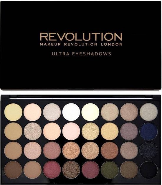 Makeup Revolution London Flawless Ultra Eyeshadows - Oogschaduw Palette - 32 kleuren