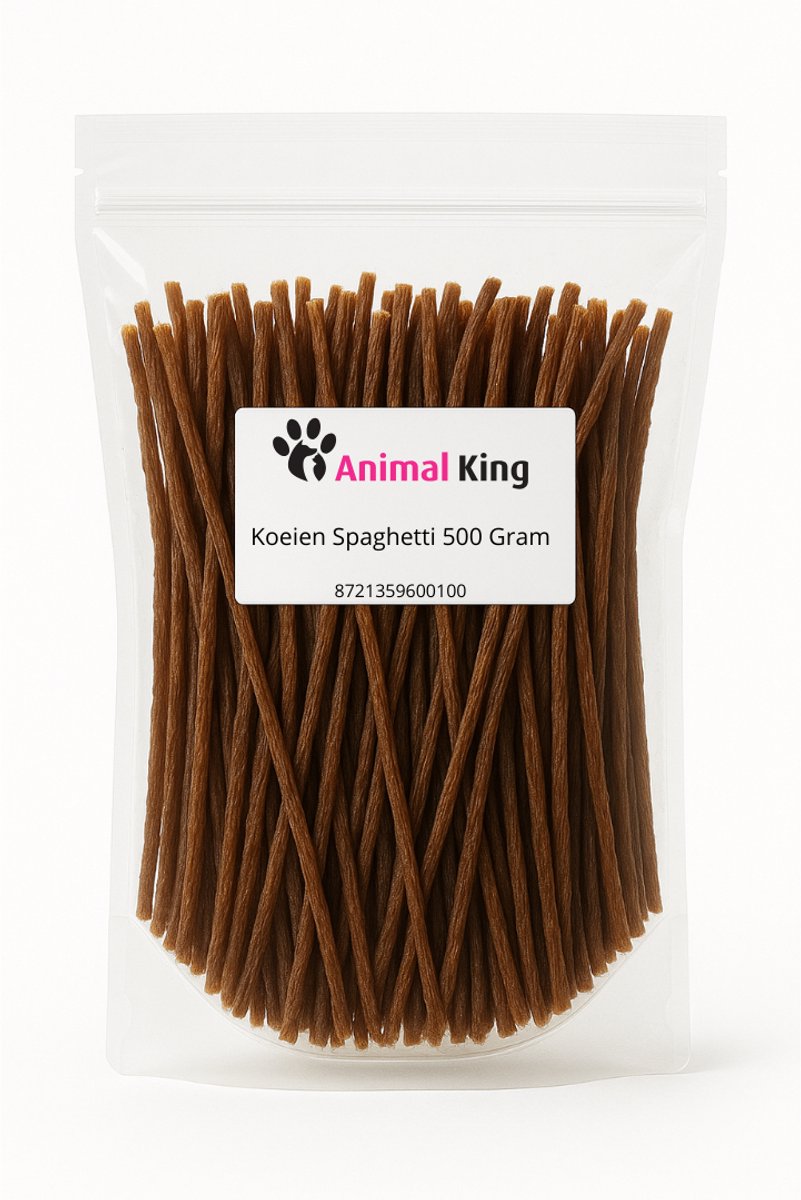 Animalking Koeien Spaghetti - Hondensnacks Gedroogd - Snacks Hond - Hondenvoeding - 500 Gram