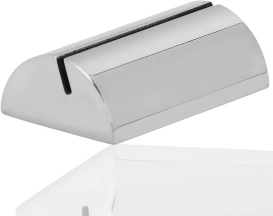 Houten blok tafelnummer & fotohouder - 4 stuks