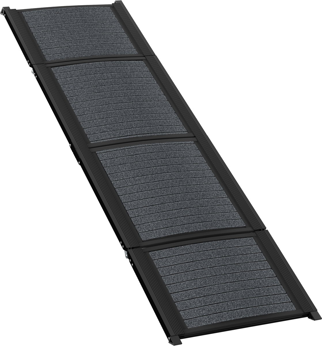 Aufun Hondentrap, Inklapbaar, Met Antislip Tapijtoppervlak, Draagbare Hondenhellingen Stabiele Oprijplaat Voor Grote En Middelgrote Honden Tot 110 Kg 157 X 44 Cm