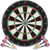 vidaXL Dartbord professioneel met 6 darts sisal