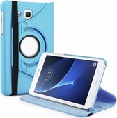 Geschikt voor Samsung Galaxy Tab A 7.0 inch T280 / T285 Case met 360ﾰ draaistand cover hoesje - Licht Blauw