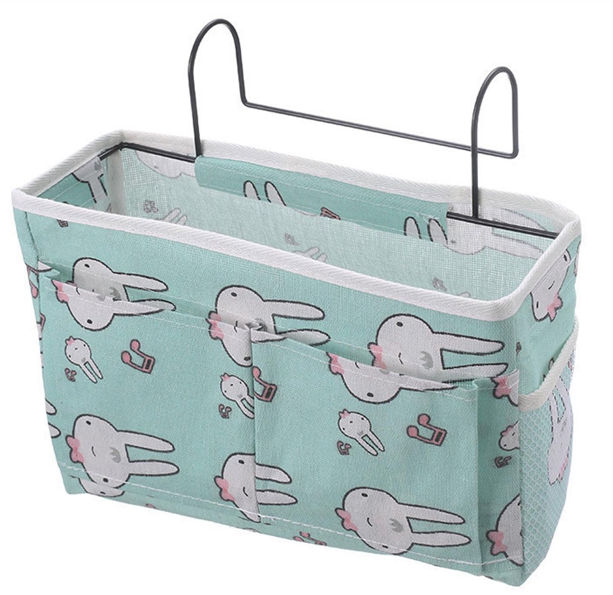Ibenzoa® Praktische Bedside Organizer met Multifunctionele Opbergruimte voor Slaapkamer en Studentenkamer