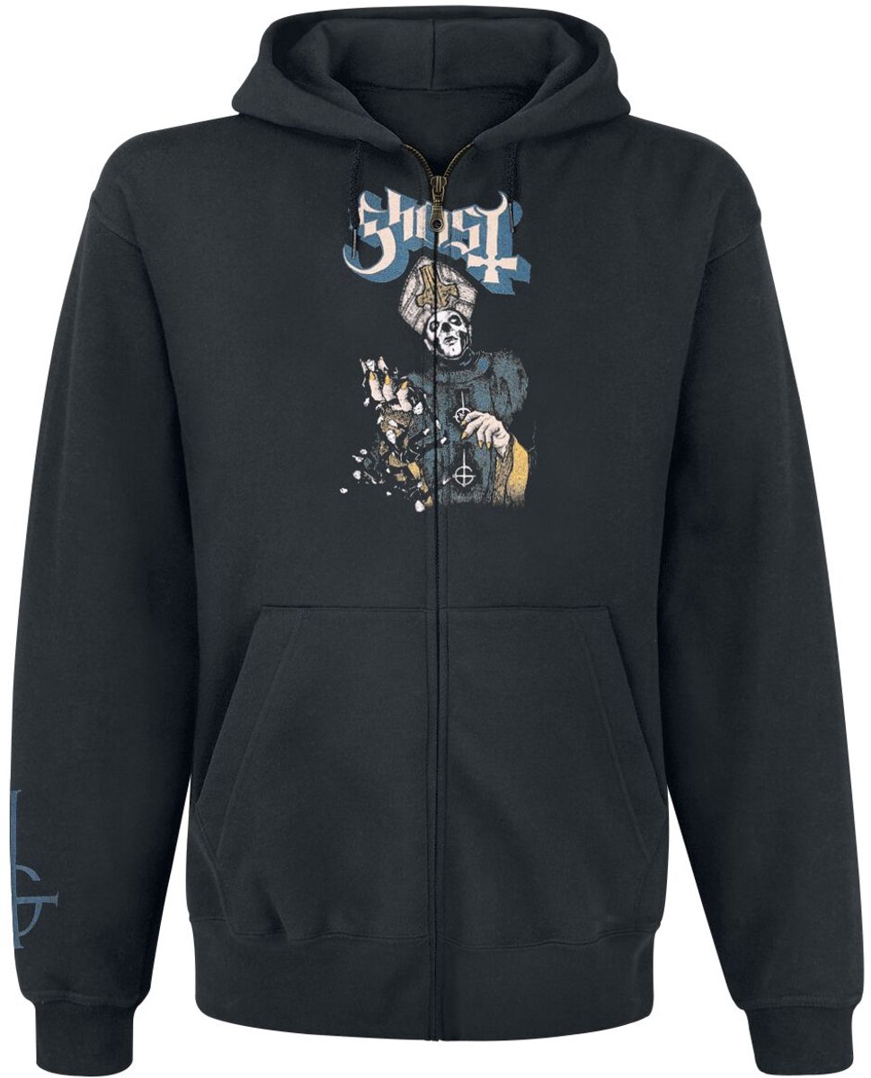 Ghost Papa Of The World On Fire Heren Vest met capuchon - zwart - XL