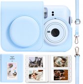 YONO Accessoires Set geschikt voor Fujifilm Instax Mini 12 - Case - Hoesje - Fotoalbum - Blauw