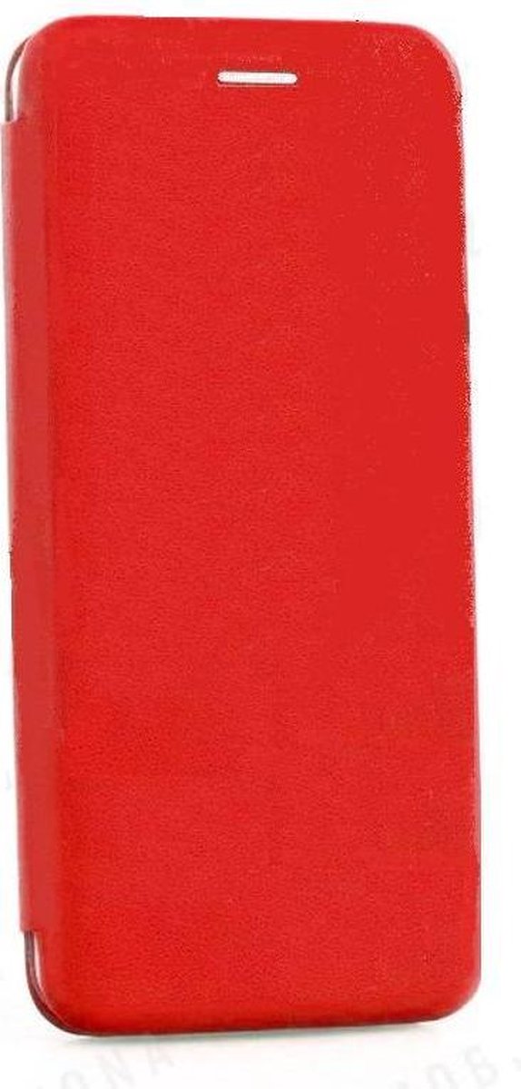 Ntech Geschikt voor Samsung Galaxy S10e Luxe Rood TPU / Kunststof Flip Cover met Magneetsluiting