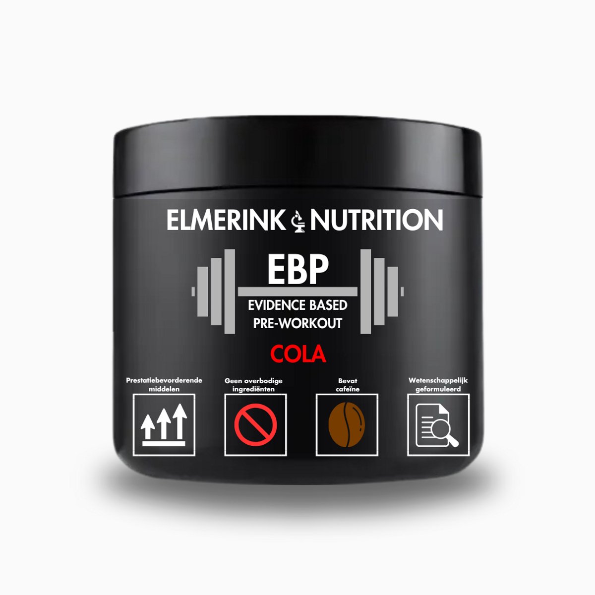 EBP Pre-Workout met Cafeïne – Colasmaak – 30 Doseringen – Klassieke Smaak, Wetenschappelijke Kracht – Hooggedoseerd Supplement voor Krachttraining – Elmerink Nutrition