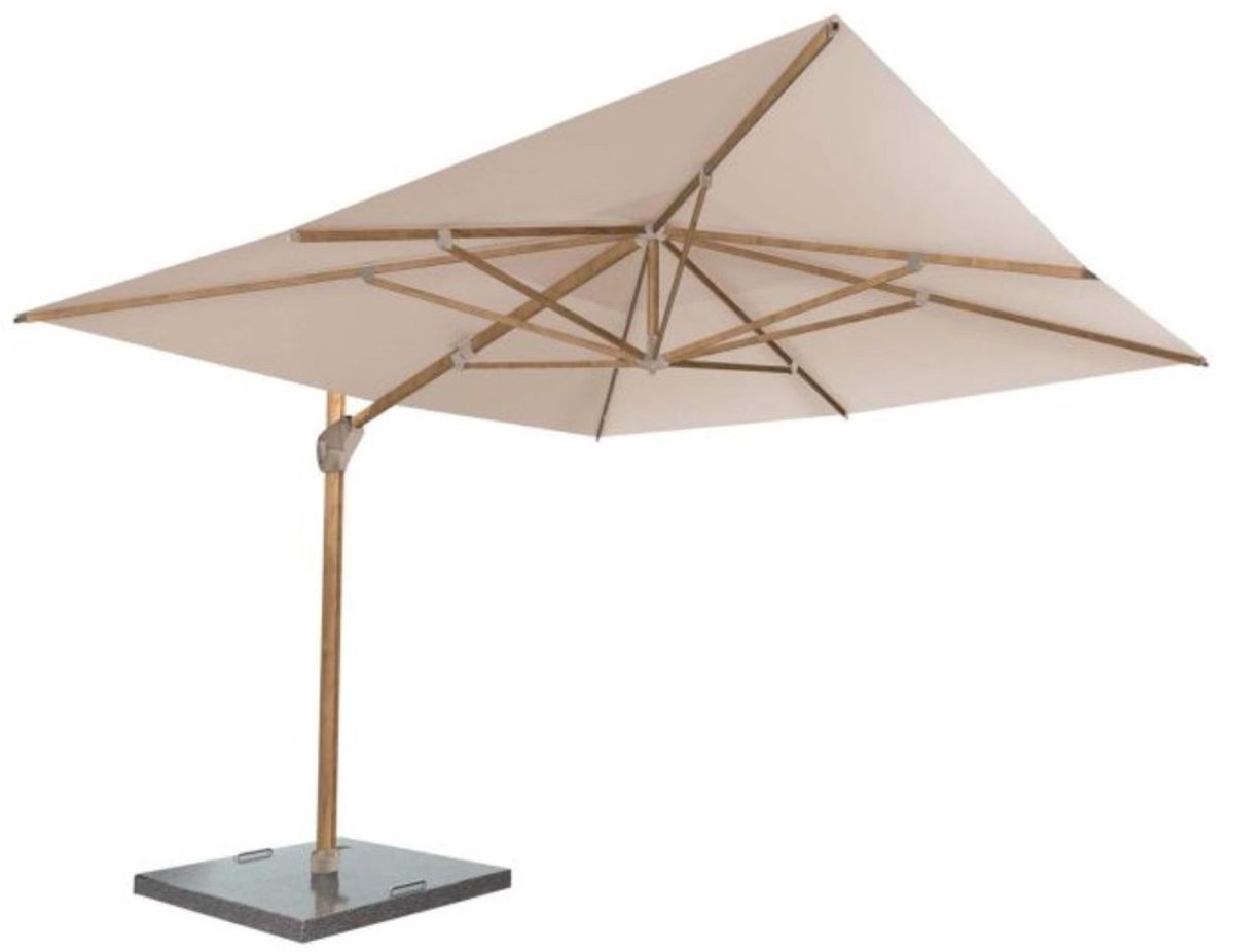 4 Seasons Outdoor Hacienda cantilever parasol 300 x 400 cm - wood-look frame