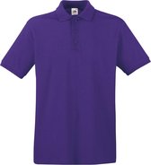 Fruit of the Loom Premium Polo Shirt Paars S