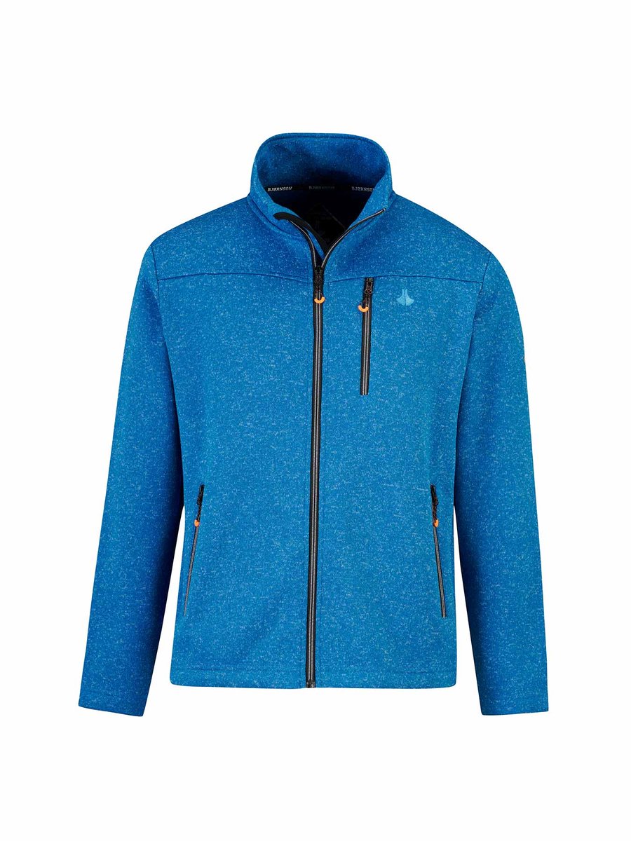 BJØRNSON Tord Gebreid Vest Heren - Outdoor - Maat S - Blauw