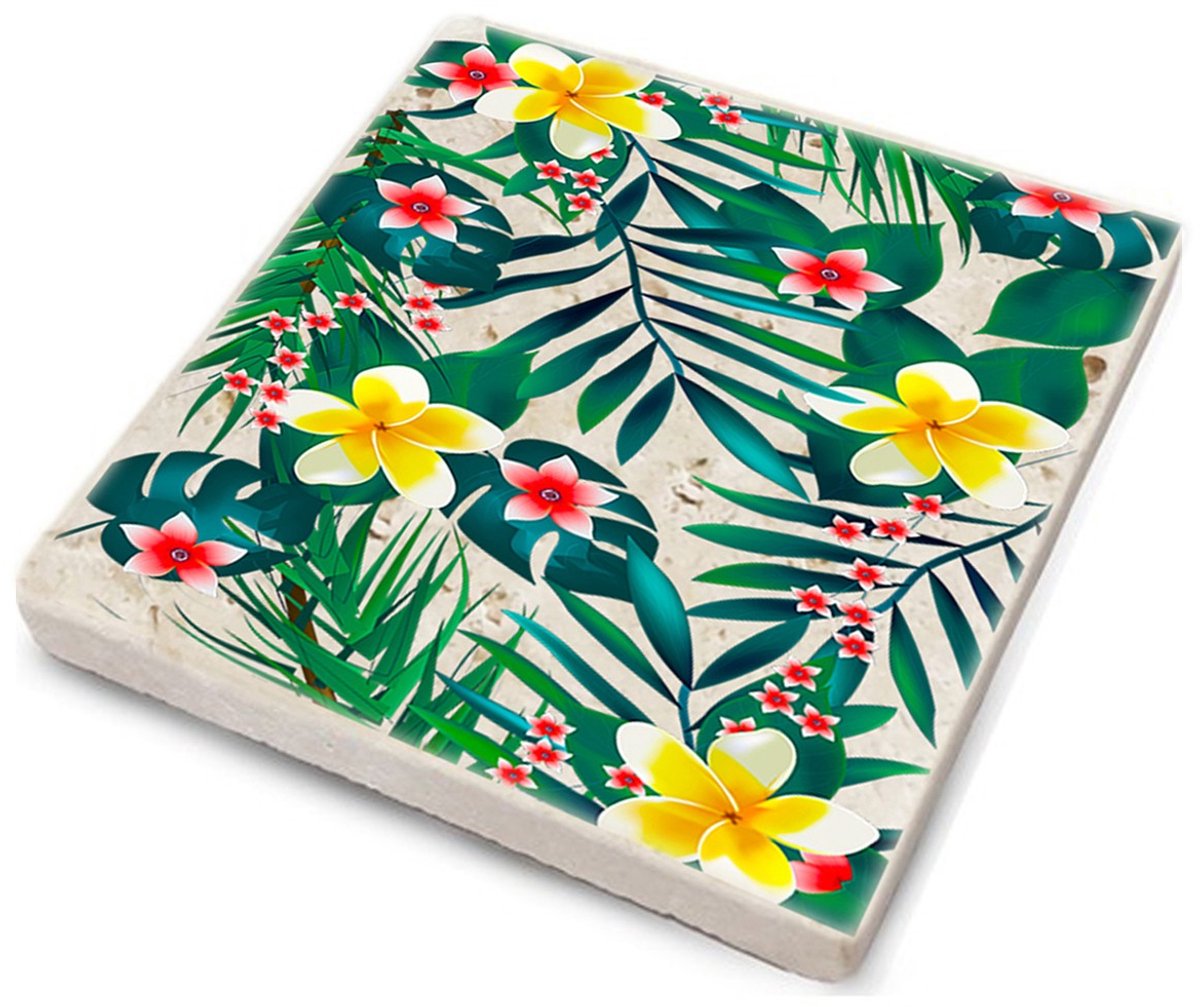 Asir - Onderzetter - 10 x 10 x 1 cm - Veelkleurig