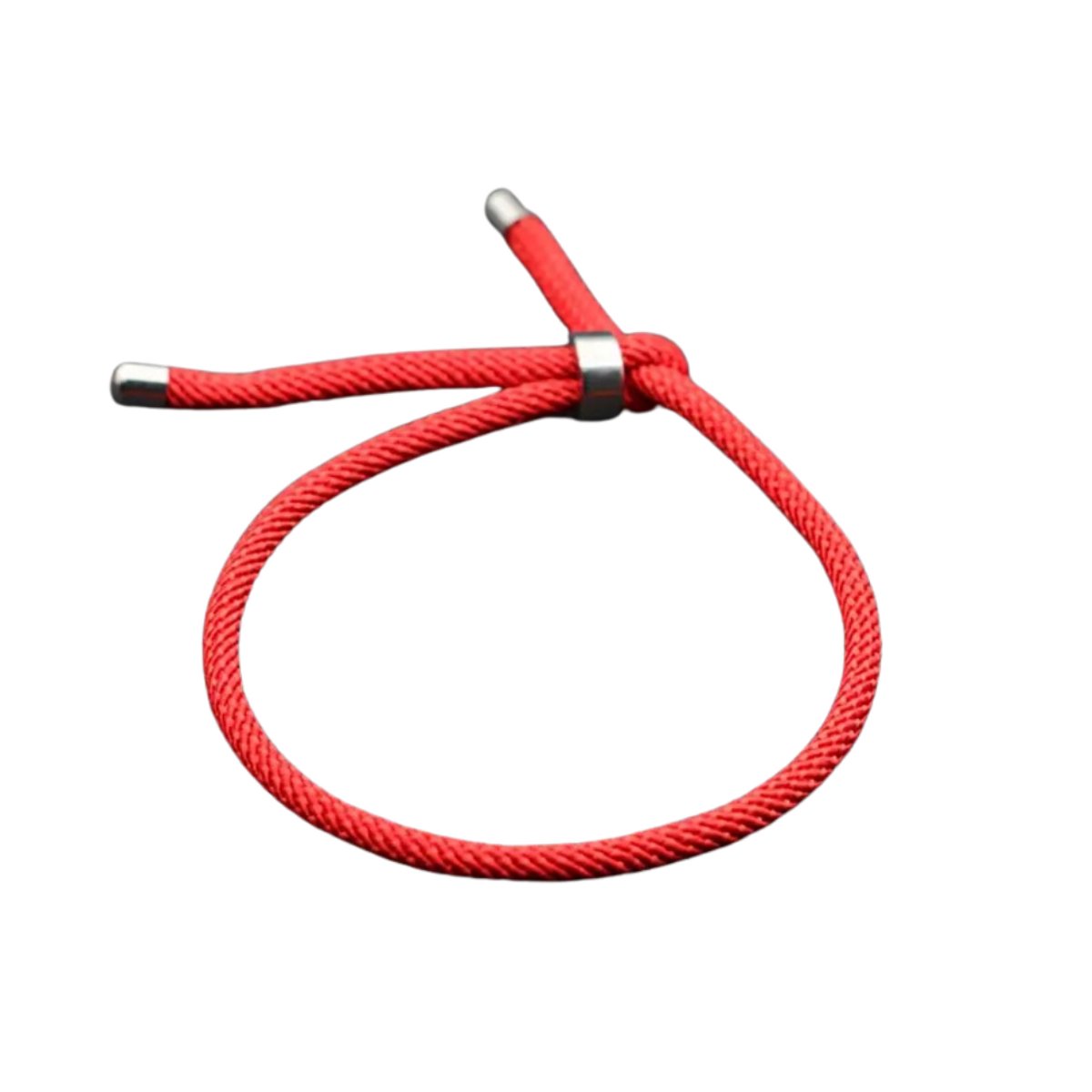 Nivard Armband - Staal - Nep Zilver - Dames - Rood