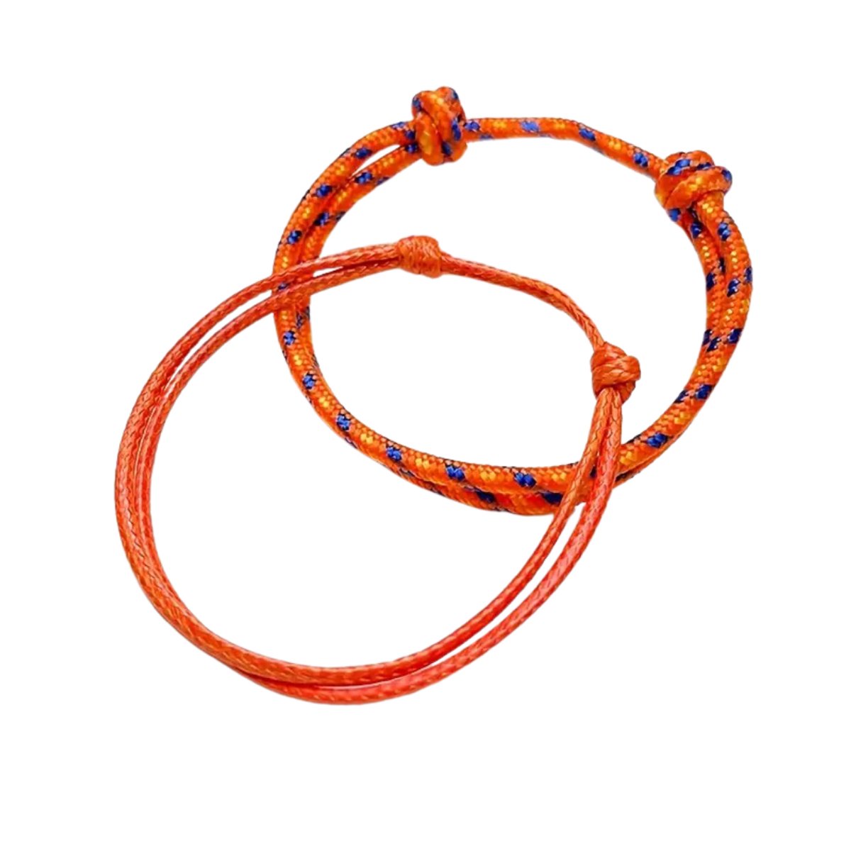 Nivard Armband - Staal - Nep Zilver - Dames - 2 St - Mandarijn