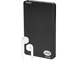 Audyn Voice Recorder - 200 Uur Audio Opname - Afluisterapparatuur op Afstand - Dictafoon - 360° HD Opnames - 16GB - Zwart