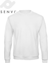 Senvi Basic Sweater (Kleur: Wit) - (Maat XXL)