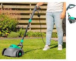 elektrische minigrasmaaier- Lichtgewicht en Compact voor Kleine Gazons tot 50 m² - Aanpasbare Maaihoogte en Hakselmes- gras maaier- elektrisch- maaien- Draadloos, Aanpasbare Maaihoogte, Hakselmes, en Eenvoudig Opbergen- mini grasmaaier