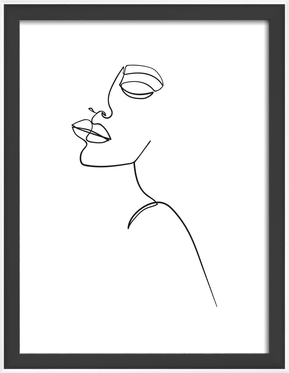 Walther Silhouette - Houten lijst - Fotoformaat 15x20 cm - Zwart