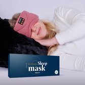 Slowwave Premium Bluetooth Slaapmasker - White Noise Versie (10 ingebouwde relax-geluiden) - Rose Quartz Edition - Met Binaural Beats - 100% verduisterend - Inclusief handige timer-functie - Koel en ademend - Platte 'spons speakers' voor zijslapers