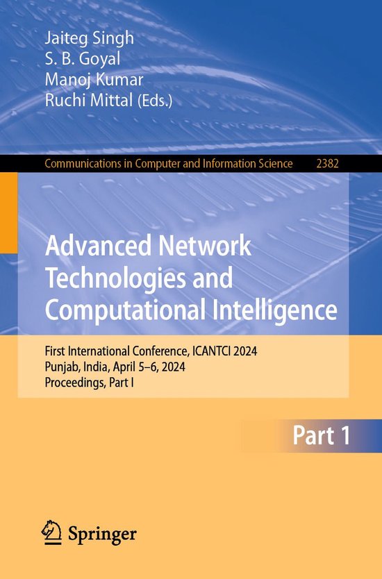 Springer Nature Proceedings Computer Science 1 - Advanced Ne ... - cover