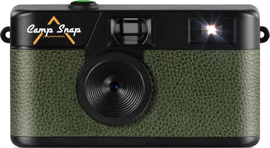 Campsnap Digitale Camera - Schermvrij - Oplaadbaar - 2000 Foto's - Fotocamera - Vintage - Inclusief Memorycard - Duurzaam - Groen