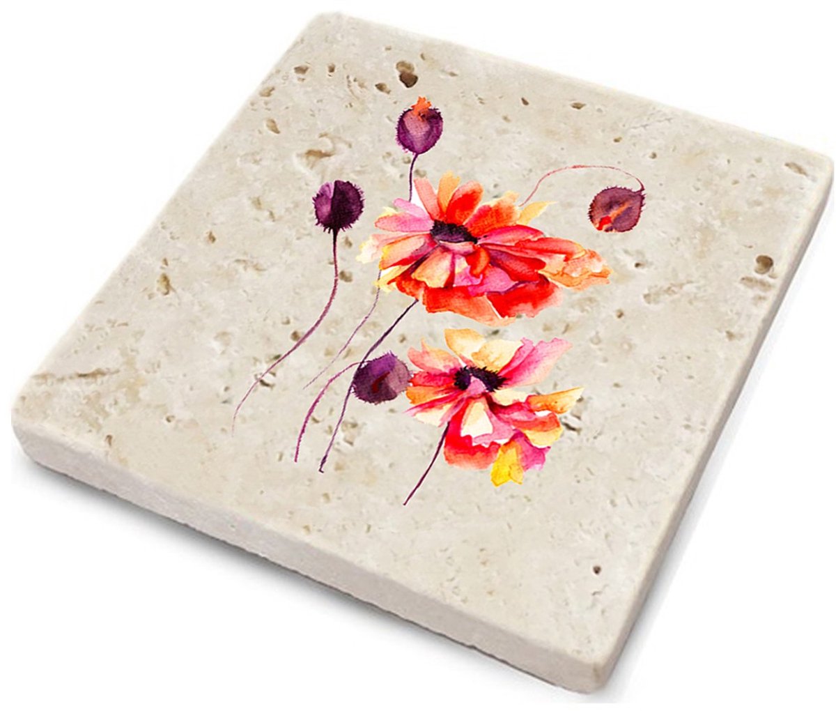 Asir - Onderzetters - Veelkleurig - 10 x 10 x 1 cm - 4 Stuks
