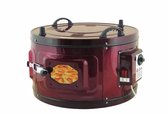 Royal Swiss ® Elektrische oven - Vrijstaande ronde oven - 1200W - 37 Liter - Thermostaat - Rood