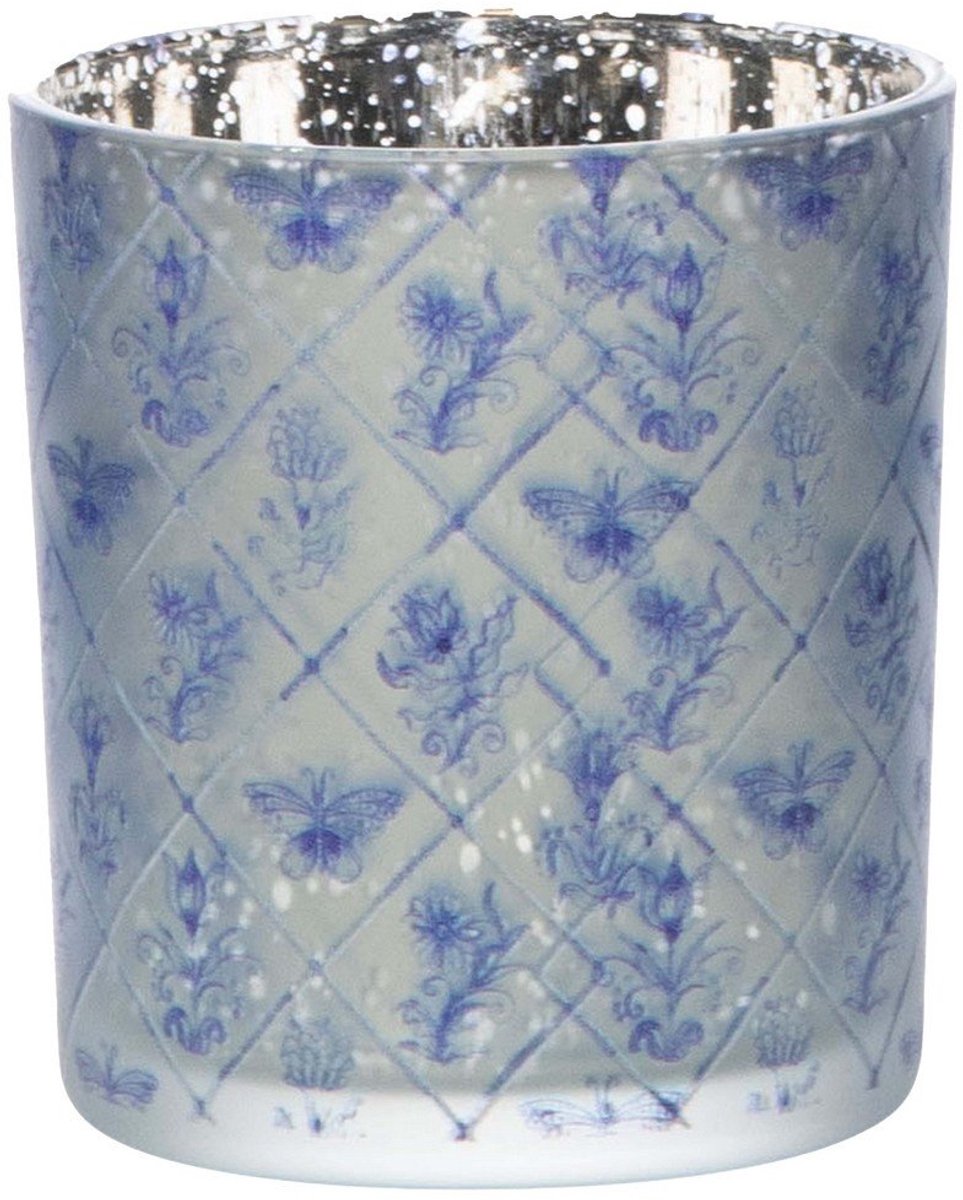 Mars & More Windlicht Glas delfts blauw klein 8 cm delfstblauw