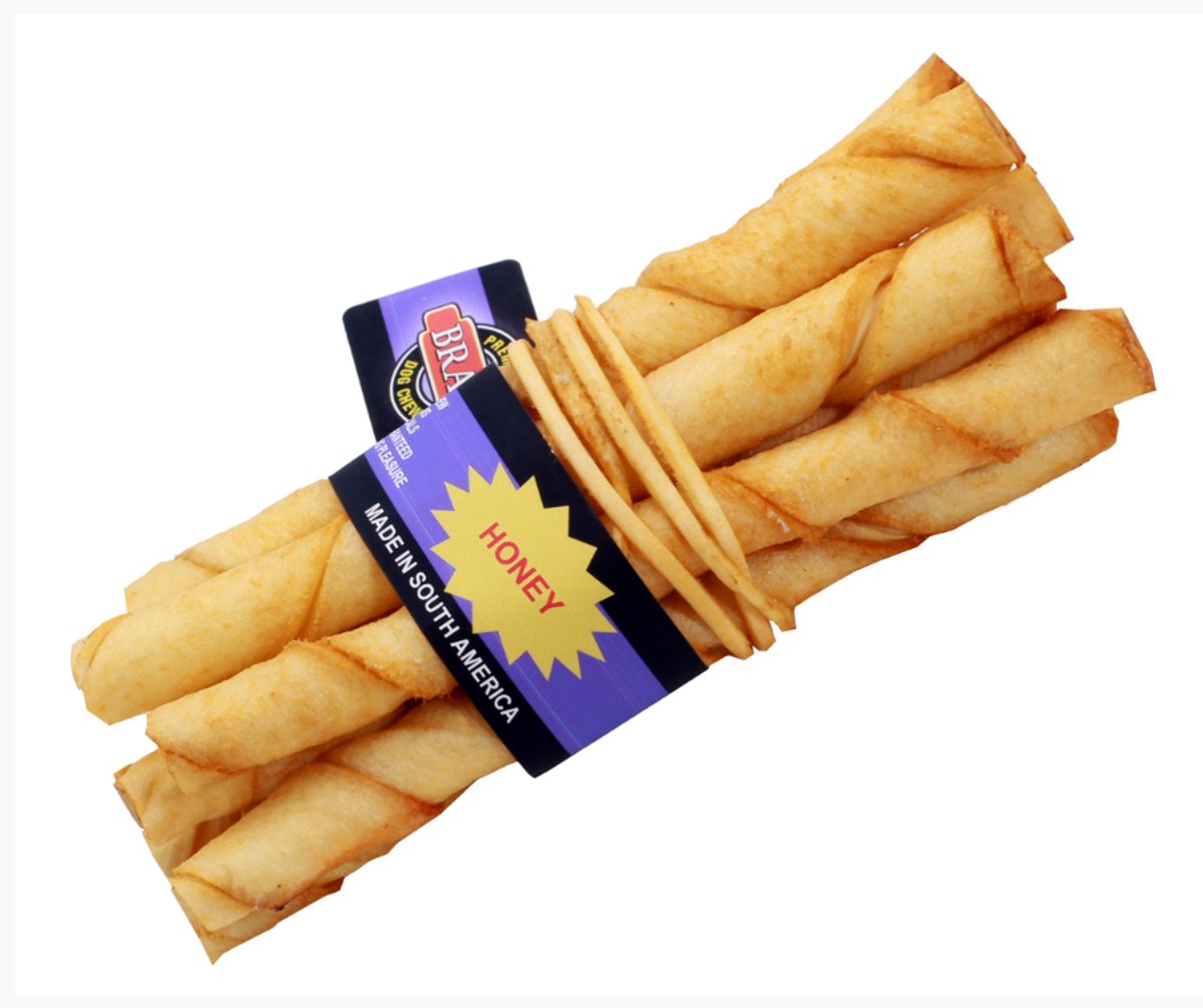Pets up honden sticks kauwbotten met honing 12cm 20st.