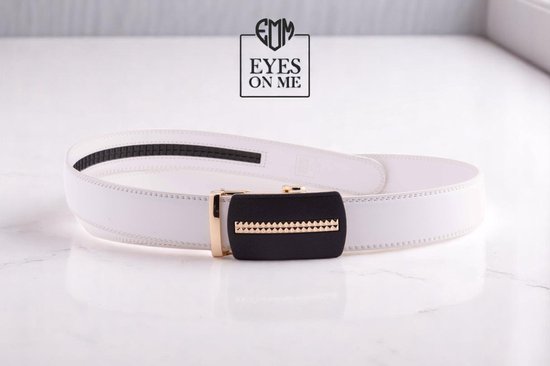Ceinture en cuir Witte sans trous avec boucle automatique pour
