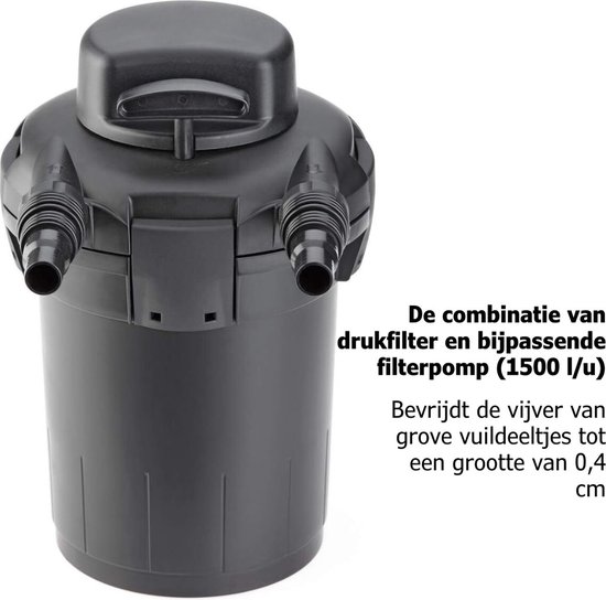 HEISSNER UV drukfilter set met pomp tot 10.000 liter kopen HEISSNER UV drukfilter set met pomp tot 10.000 liter kopen