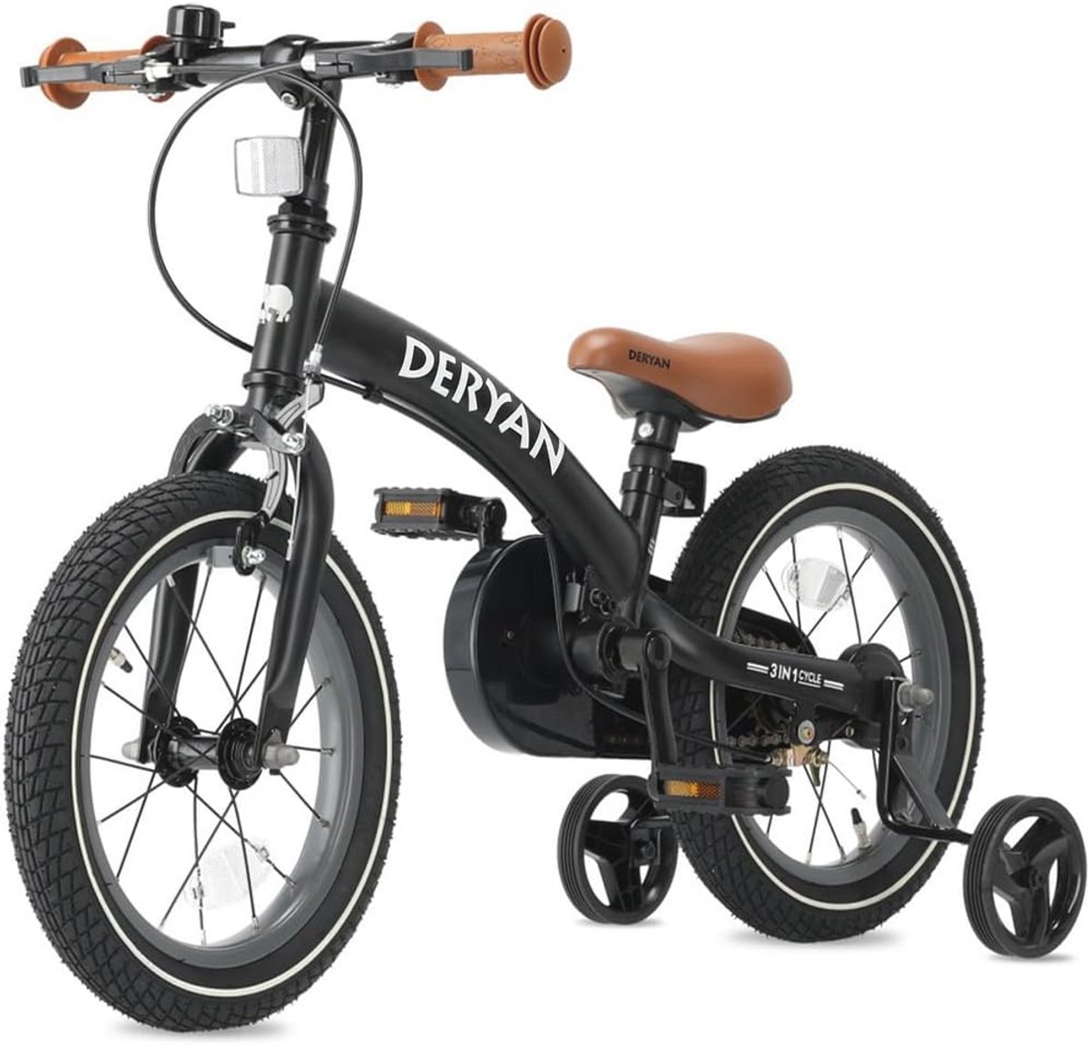 Luxe Kinderfiets voor Kinderen met Verstelbaar Stuur en Rubber Handgrepen