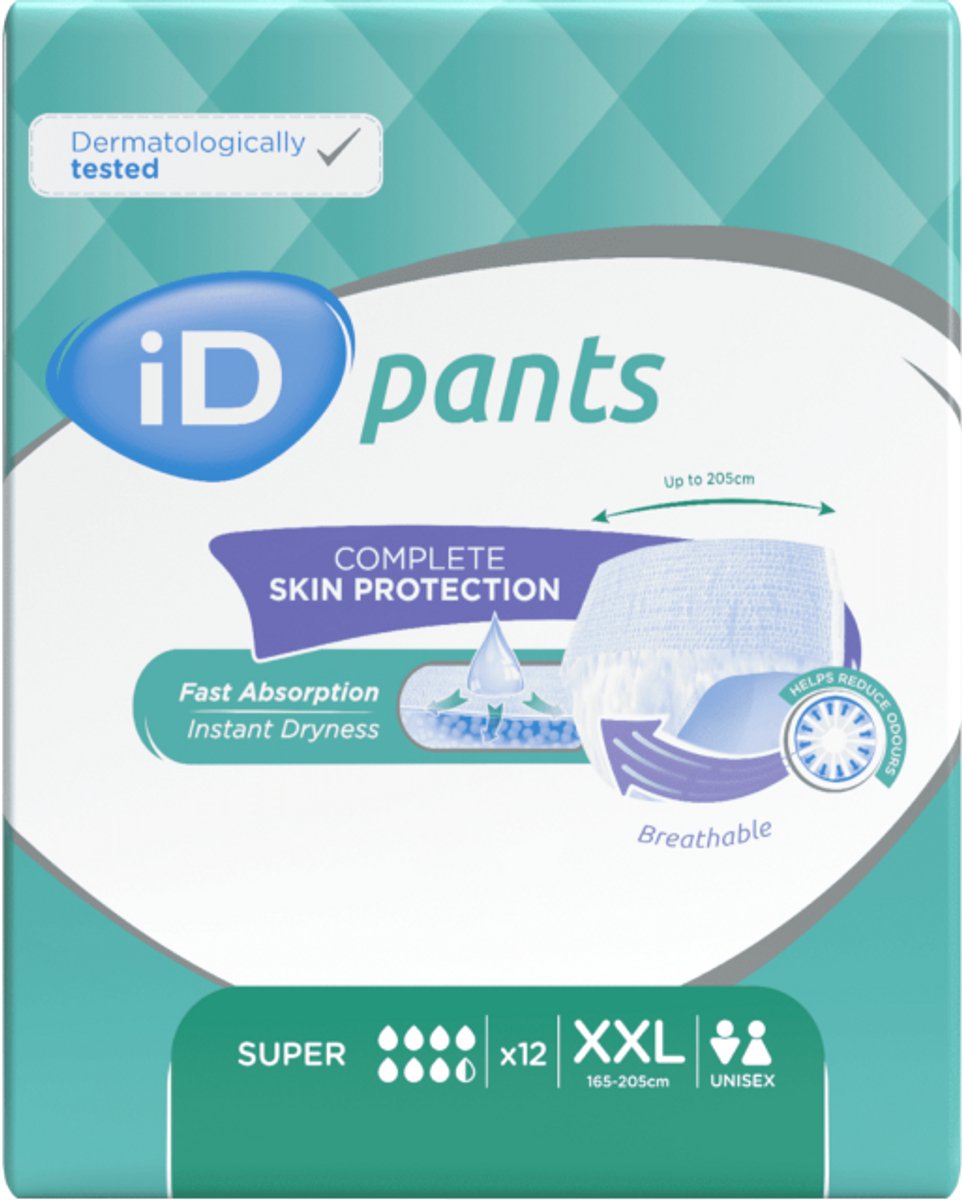 iD Sensitive Pants Super 2XL - 1 pak van 12 stuks