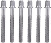 6 St¨¹ck 60 mm Schraubstangen Trommeldichte Schraube Spannst?be Percussion Ersatz Zubeh?r