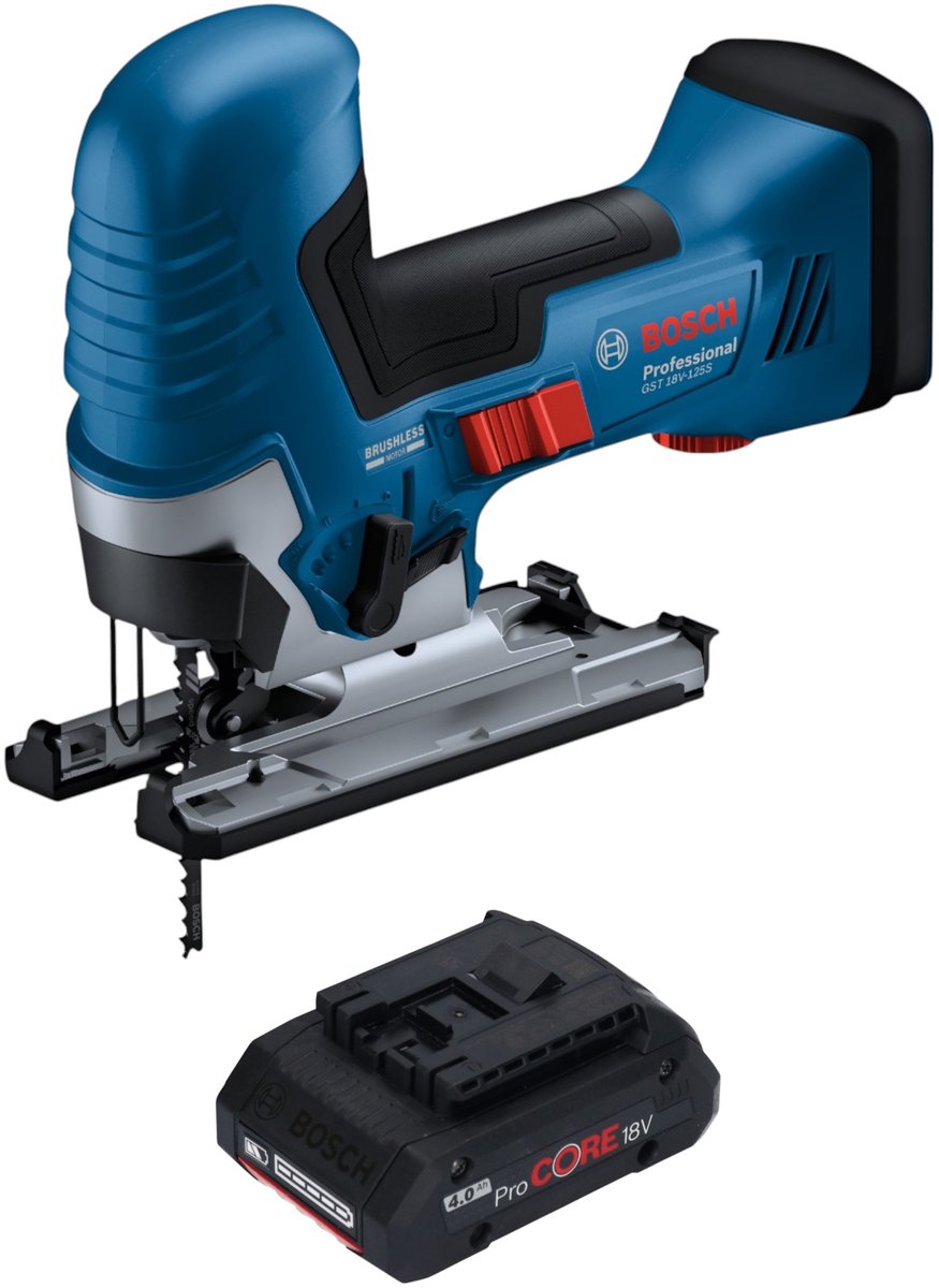 Bosch GST 18V-125 S Professionele accudecoupeerzaag 18 V 125 mm borstelloos + 1x ProCORE accu 4.0 Ah - zonder oplader