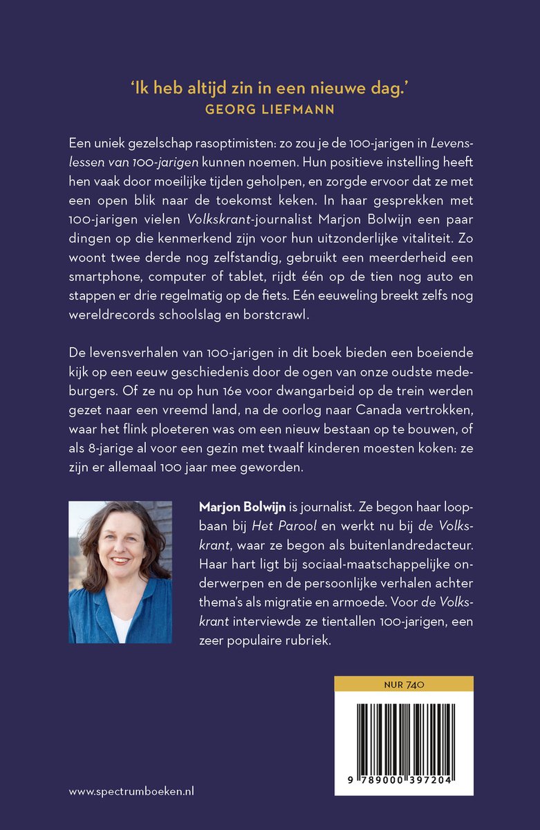 Levenslessen van 100-jarigen 2 - back cover