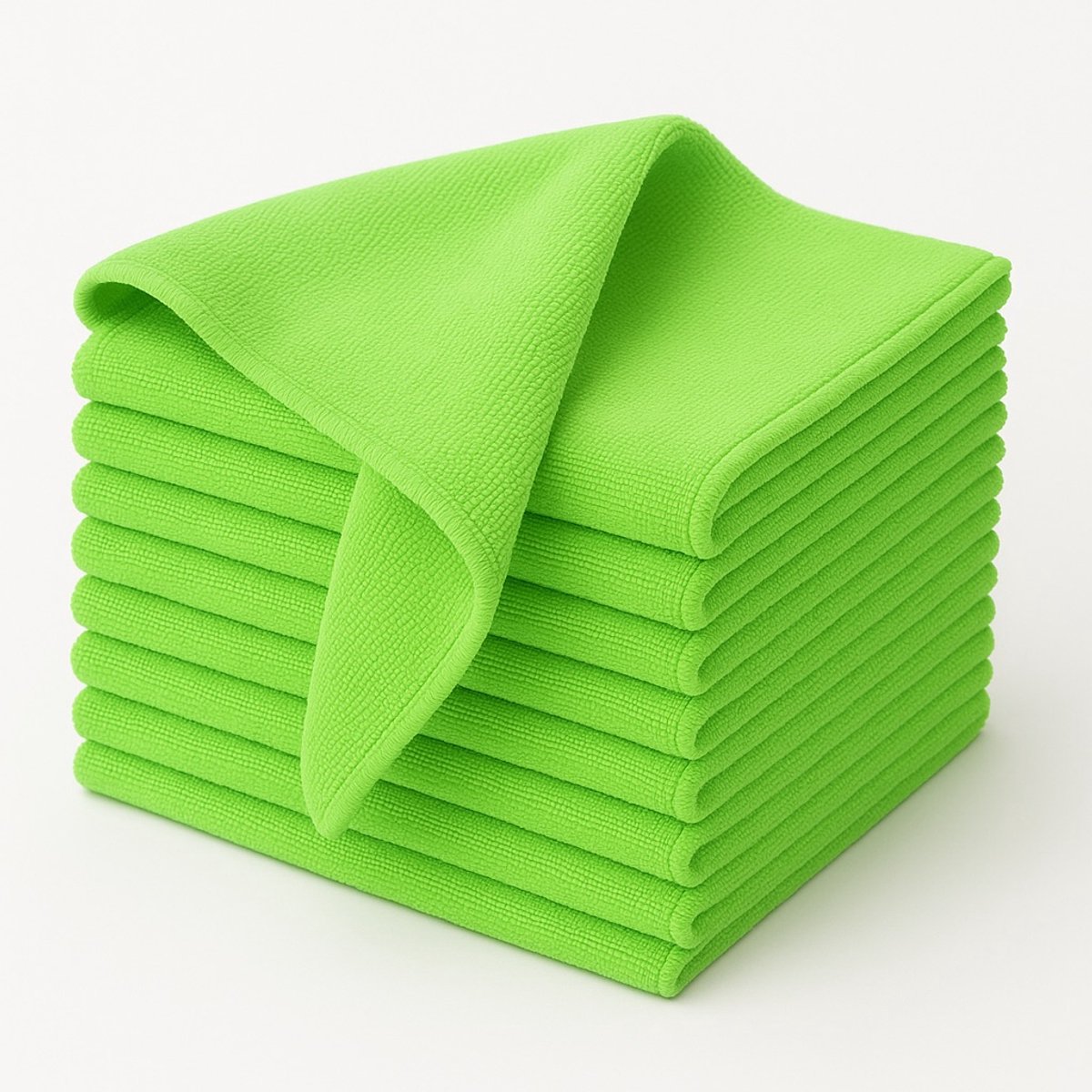 Microvezeldoeken - Dikke Badstof 340g/m² - 40x40 cm - Groen