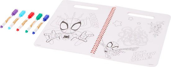 Depesche Princess Mimi Paint & Swipe Kleurboek – 4 Zwarte Pagina's En 1 Transparante, 6 Viltstiften, Uitwisbaar, 20,2 X 20,6 Cm, Voor Prinsessen En Creatieve Kinderen