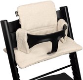 Stoelverkleiner TrippTrapp - Geschikt voor Stokke Tripp Trapp Kussenset - Kinderstoel Verkleiner - Perfecte Pasvorm - Extra Dik - Beige Bouclé