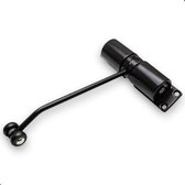 Prostec® Deurdranger – Zwart - Verstelbare Deurveer voor Binnendeur en Buitendeur – Compacte Deursluiter tot 40KG – Automatische Deurdranger – Eenvoudige Installatie – Geschikt voor Thuis, Kantoor en Winkels
