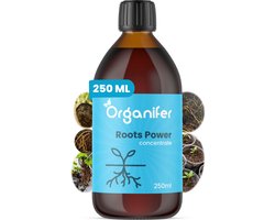 Wortelstimulator (250ml) Roots Power Concentraat - Stekmiddel - Betere en Snellere Wortelontwikkeling - Universeel - o.a. Voor Kweken en Stekken - Verplanten - Ontwikkelfase - Vergroot Voedingsstoffen Opname en Resultaat - Organifer