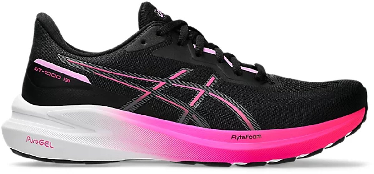 Asics Hardloopschoen GT-1000 13 Dames Zwart