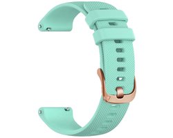 Omslag van Siliconen bandje - geschikt voor Garmin Venu 2s / 3s / 4 (41mm) / Vivoactive 4s / Forerunner 255s / 265s - Huawei Watch GT 5 Pro - 42mm / GT 6 / GT 5 / GT 4 - 41mm - mintgroen