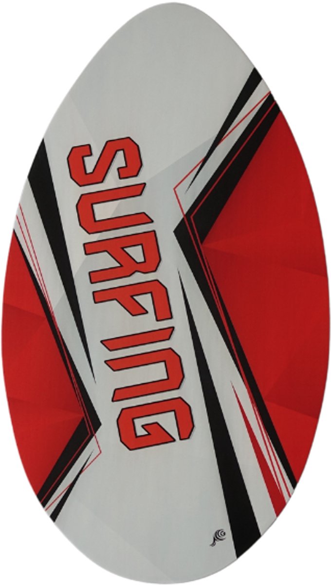 Gerkimex Skimboard Surfing 90 cm Surfboard Duurzaam Hout Flatland Wit